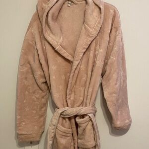 Cozy Pink Hooded Robe